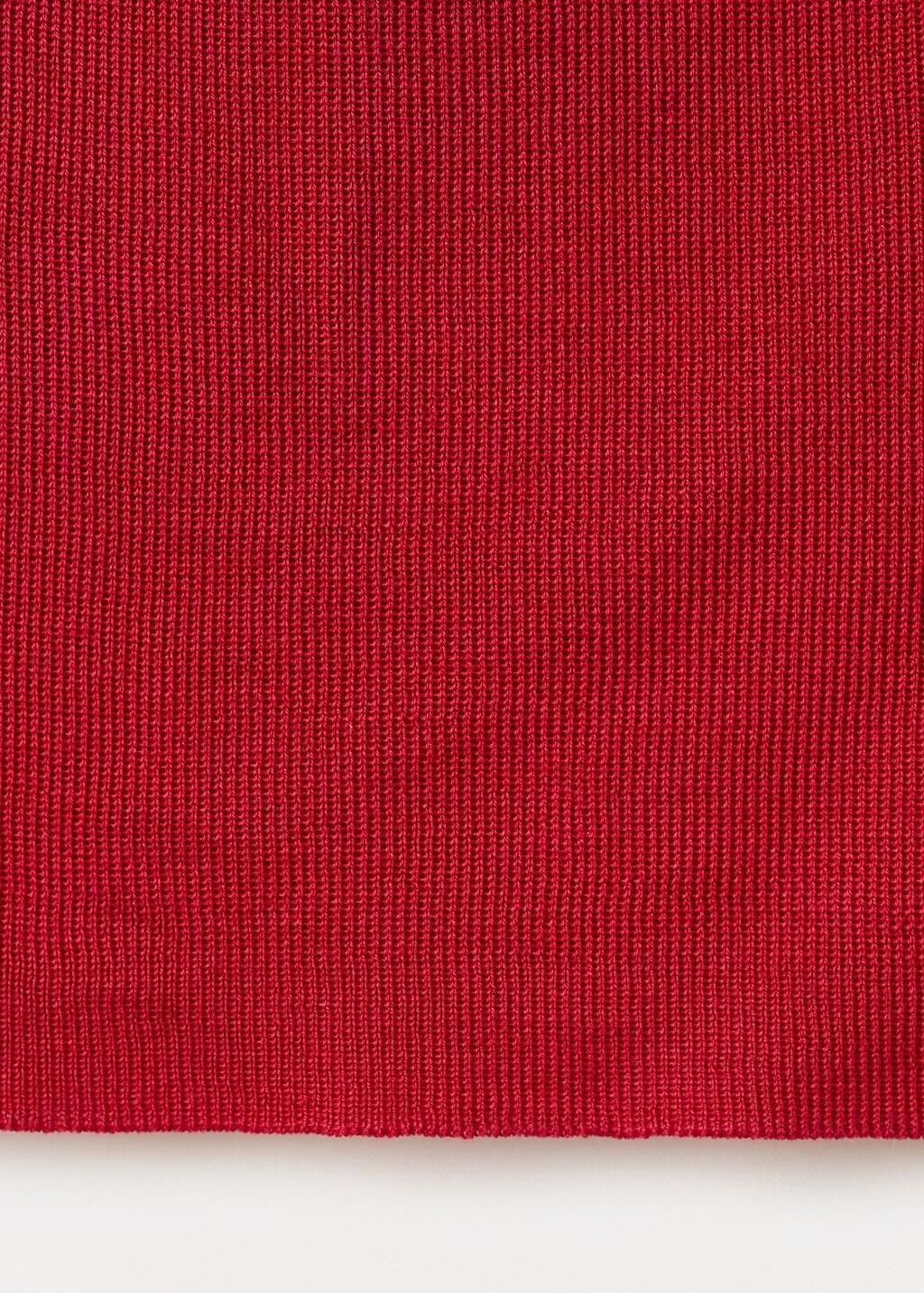 Red Halter-Neck Lyocell Top, Red, large image number 5
