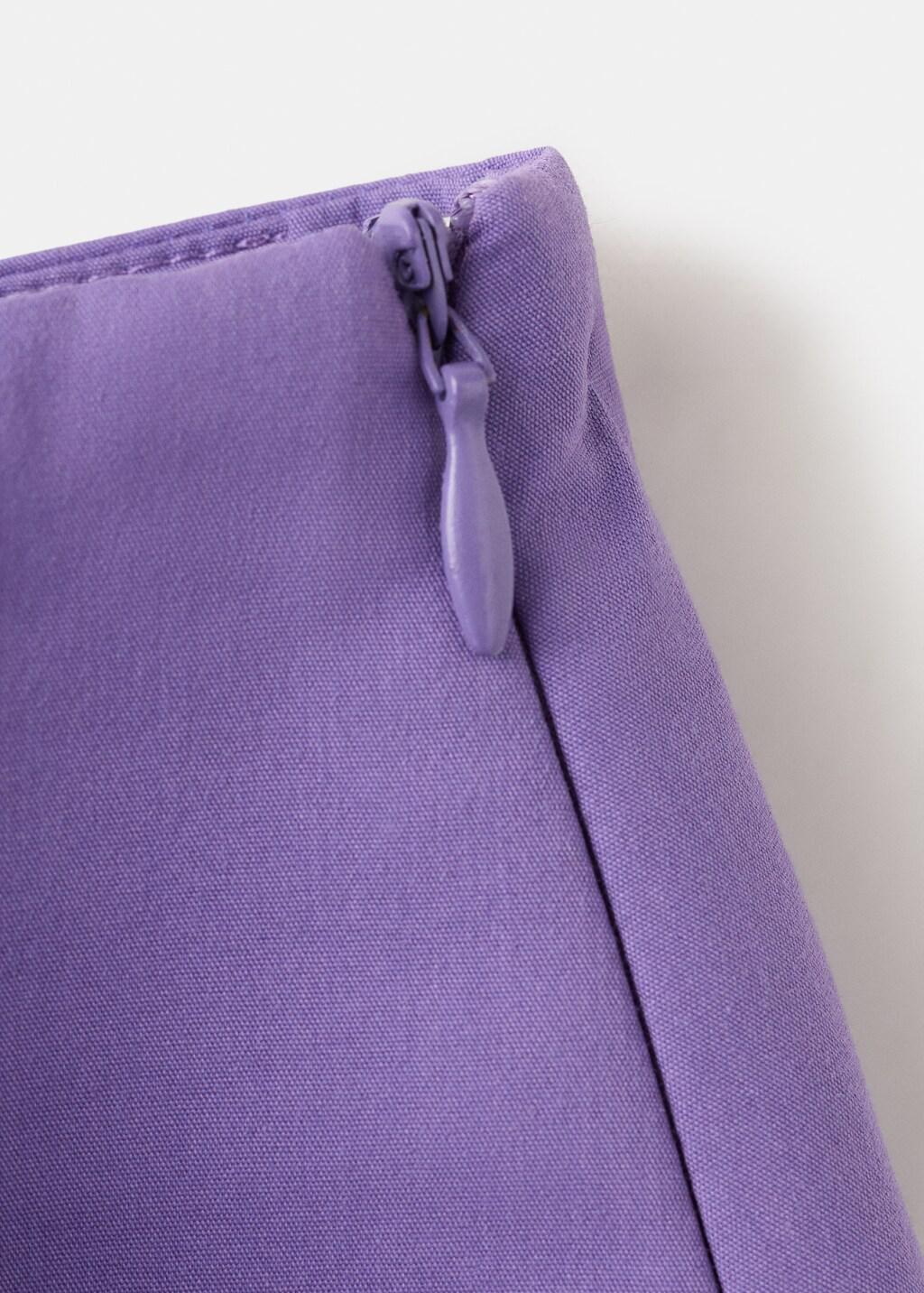 Purple Ruffled Short Skirt, Medium Purple, large image number 4