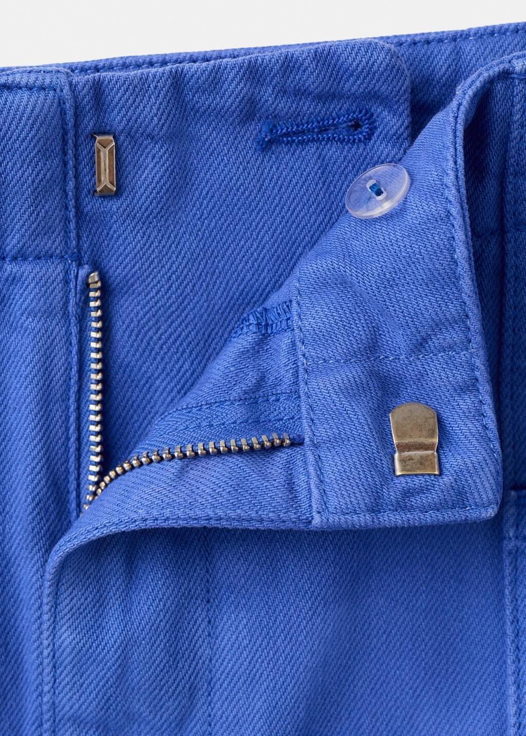 Blue Denim Skirt With Belt, 0201_52, large image number 1