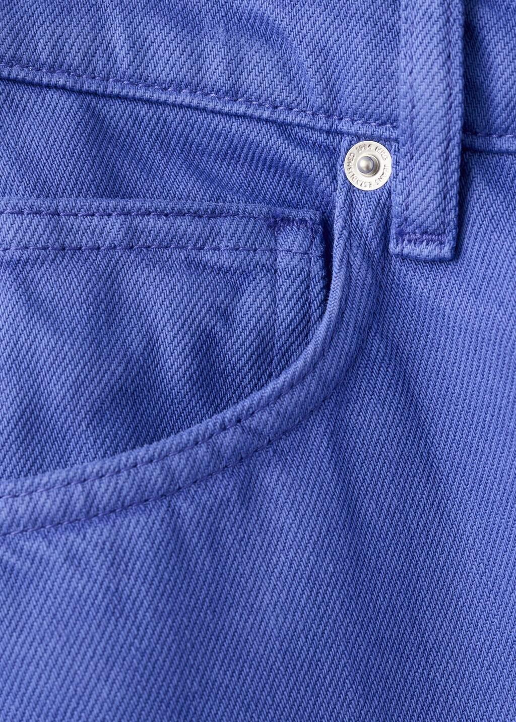 Blue High-Waisted Mom-Fit Jeans, 0201_52, large image number 6