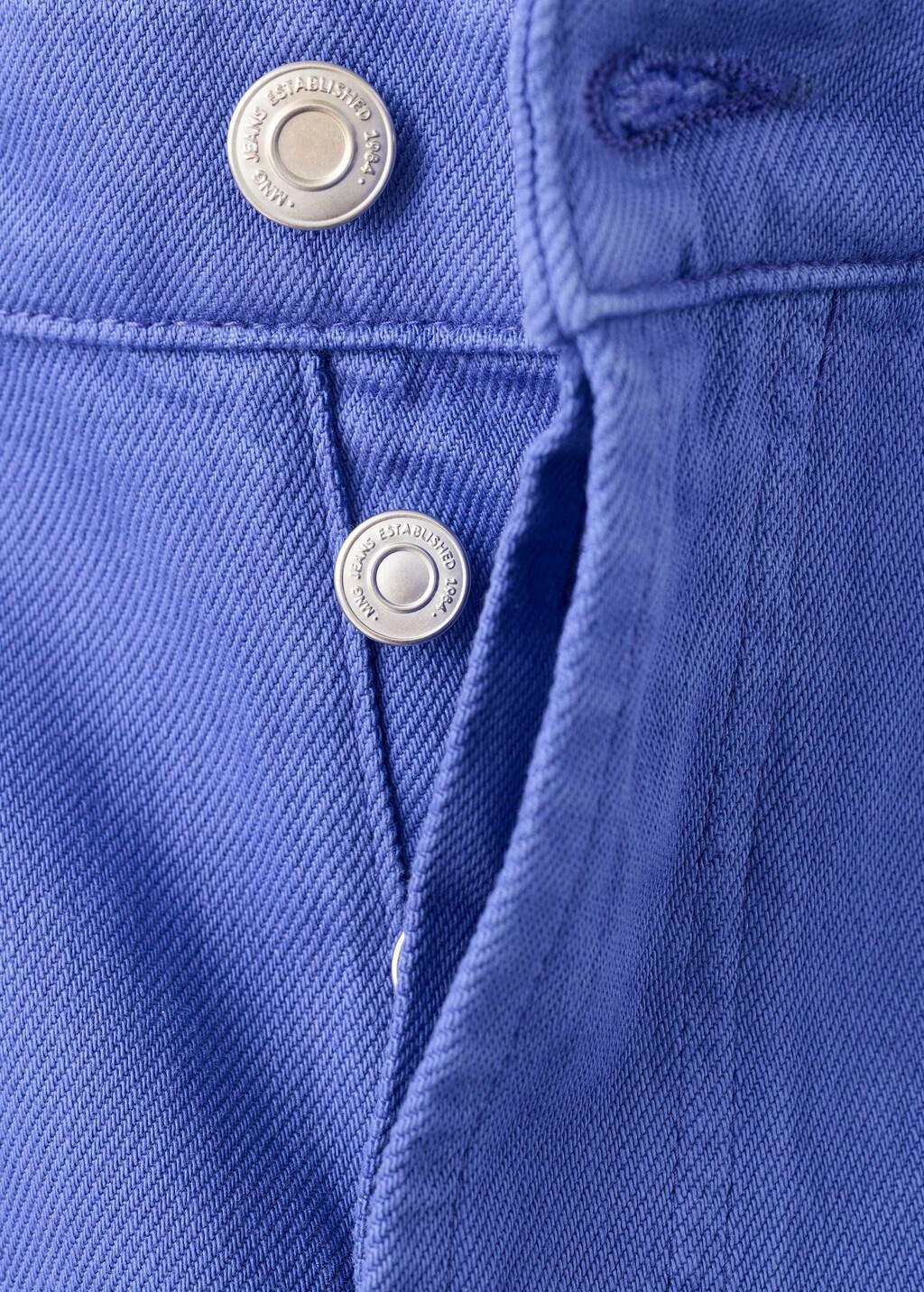 Blue High-Waisted Mom-Fit Jeans, 0201_52, large image number 7