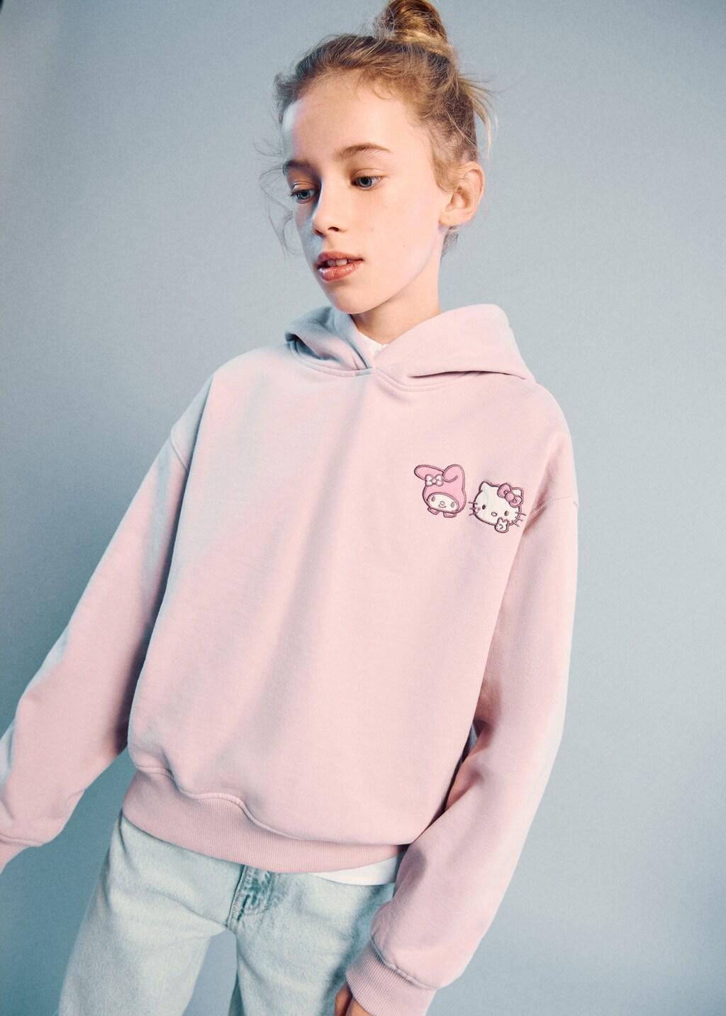 Pink Hello Kitty Sweatshirt, Kids Girls, Pink, large image number 0