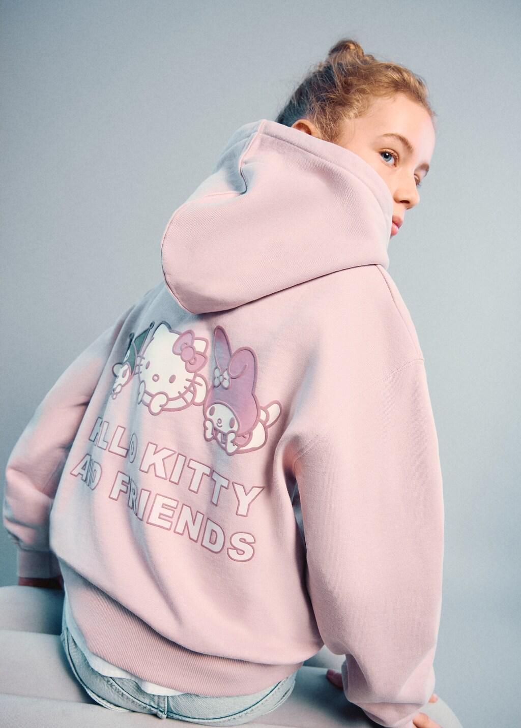 Pink Hello Kitty Sweatshirt, Kids Girls, 0201_85, large image number 3