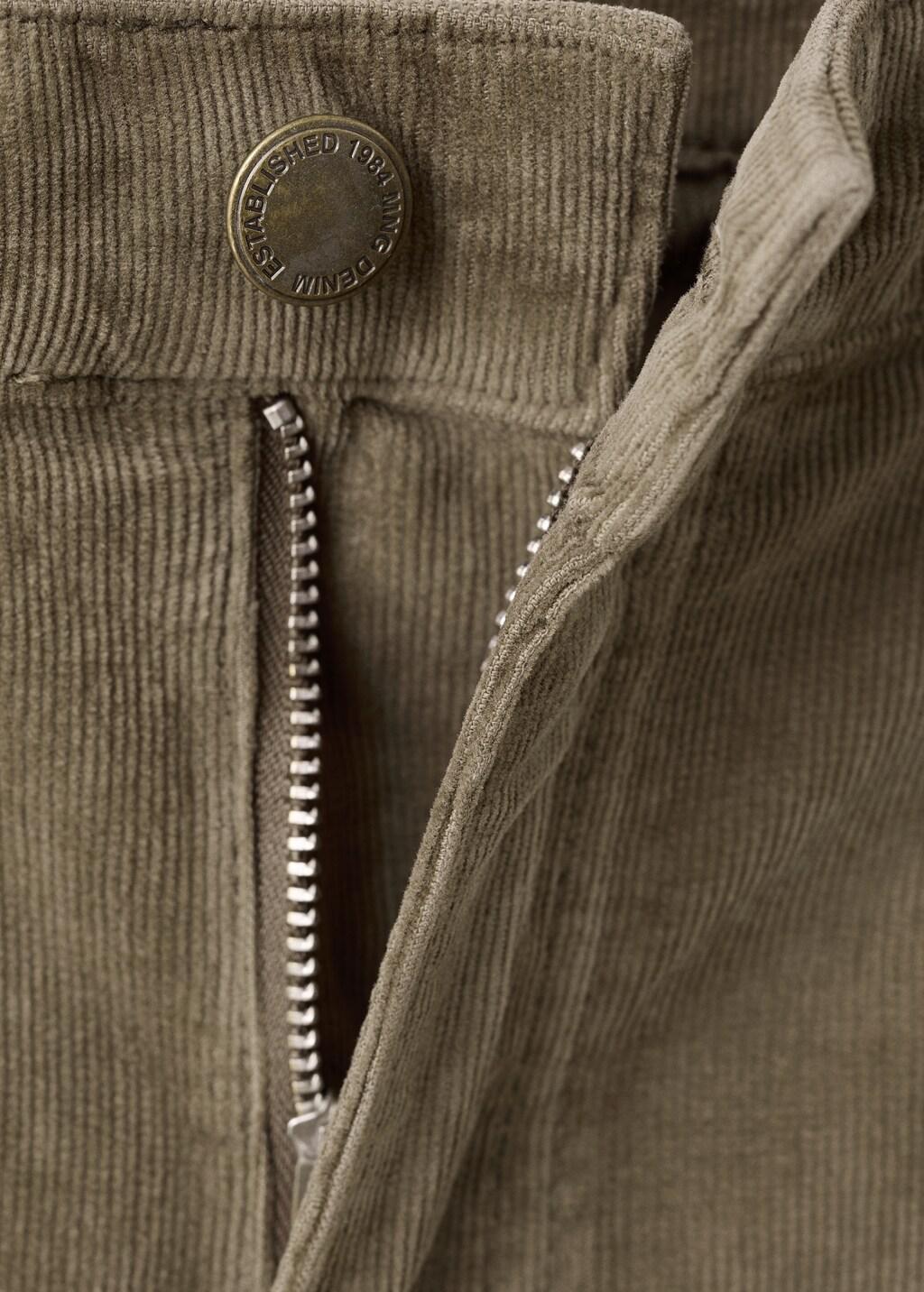 Brown Corduroy Flared Jeans, 0201_35, large image number 1