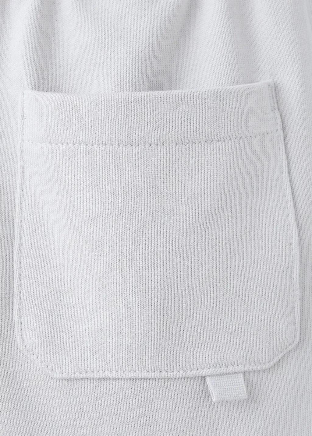 White Cotton Cargo Joggers, Kids Unisex, Natural White, large image number 3