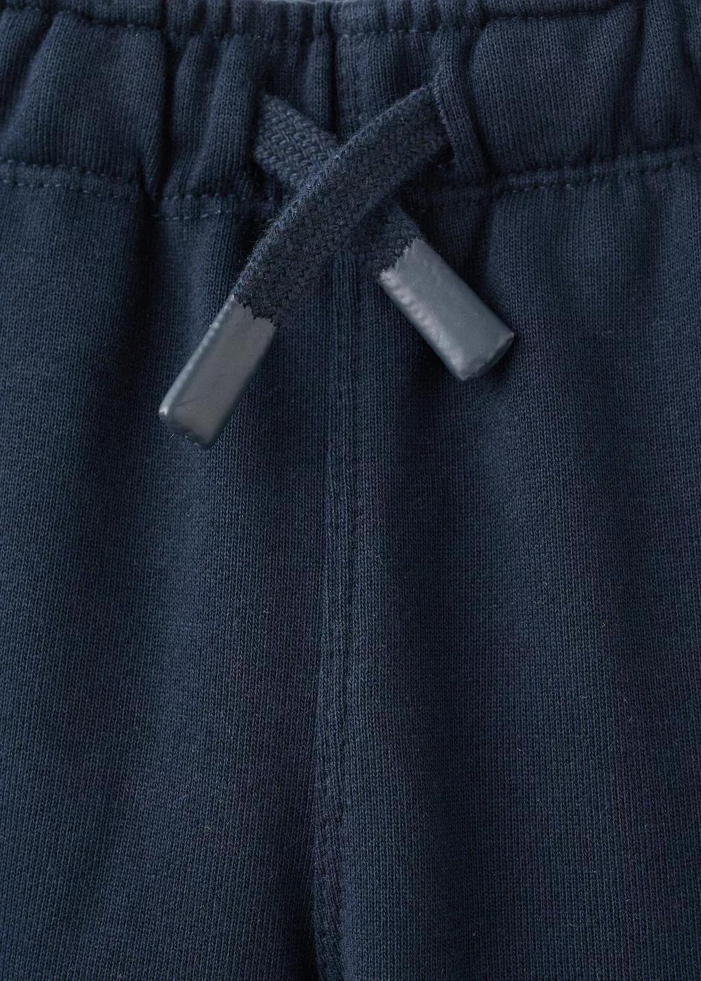 Navy Cotton Cargo Joggers, Kids Unisex, Navy, large image number 1