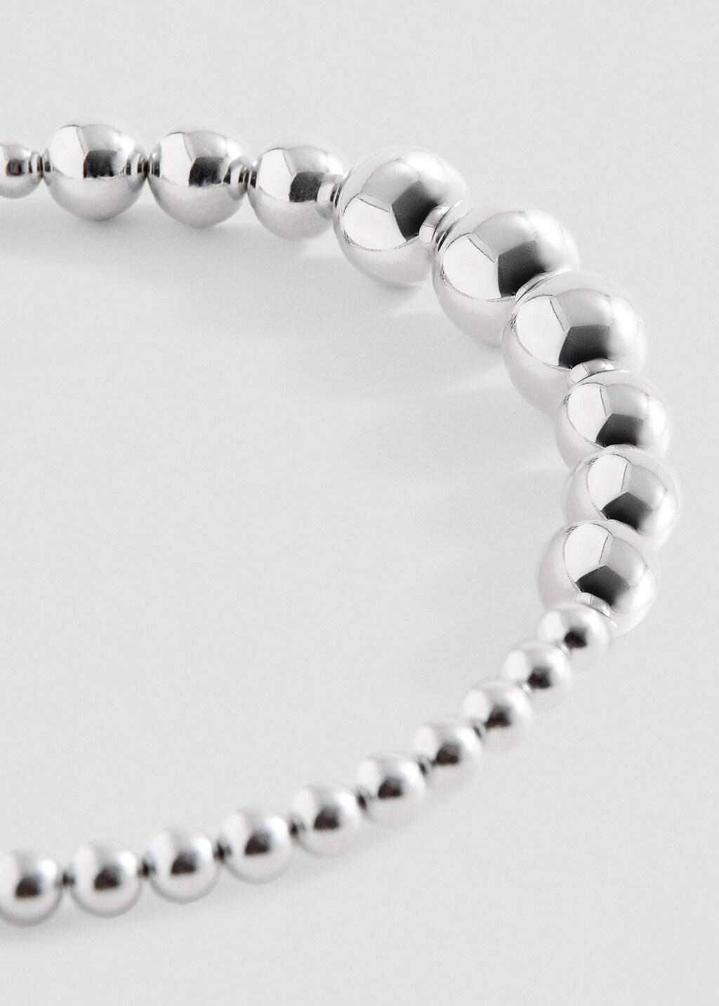 SILVER Bead appliquأ&copy; hairband, Kids Girl, Silver, large image number 1