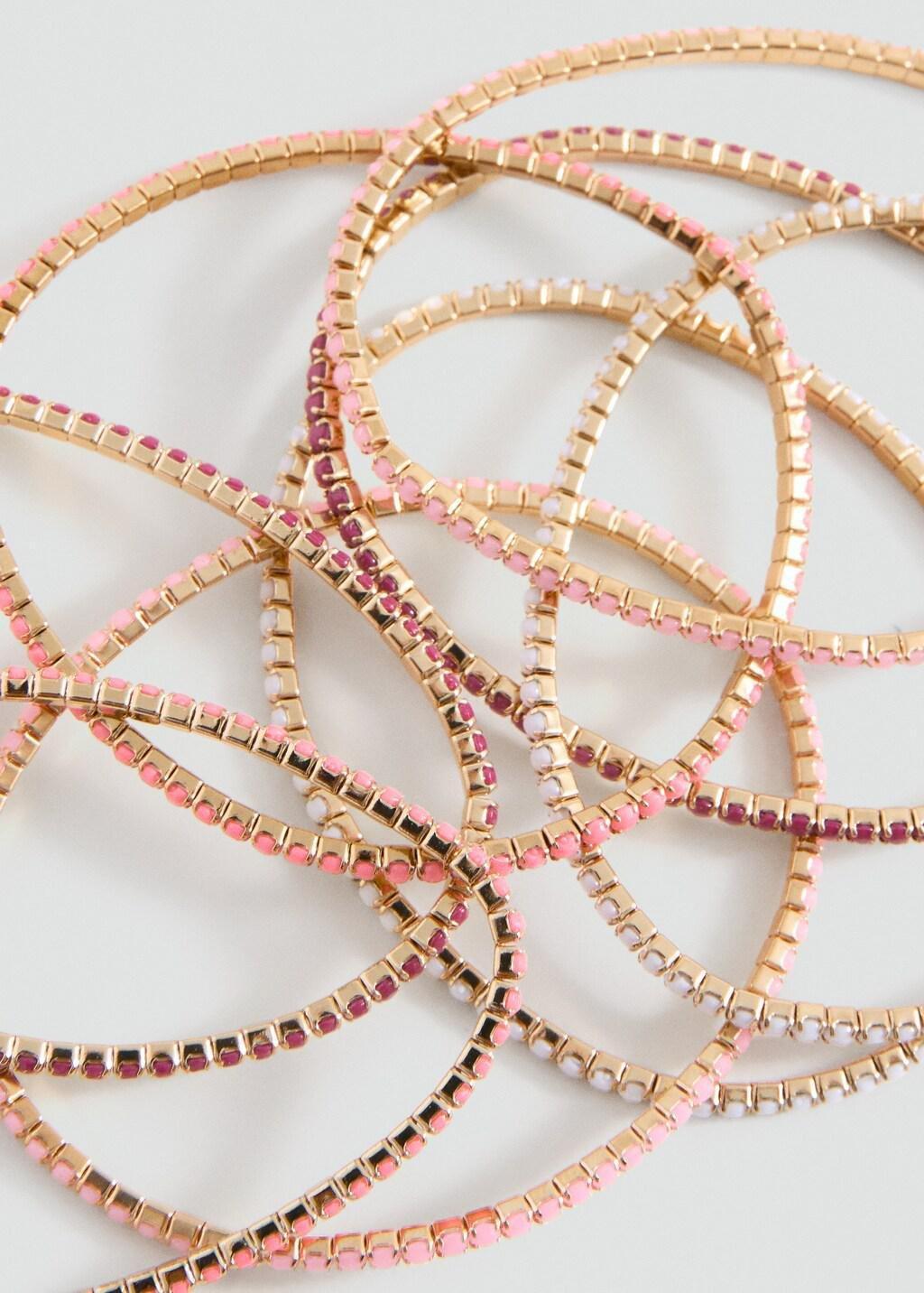 GOLD Leave bracelet pack, Kids Girl, Gold, large image number 0