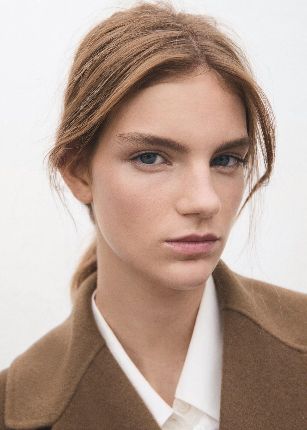 Brown Handmade Wool Coat With Belt, Medium Brown, large image number 4