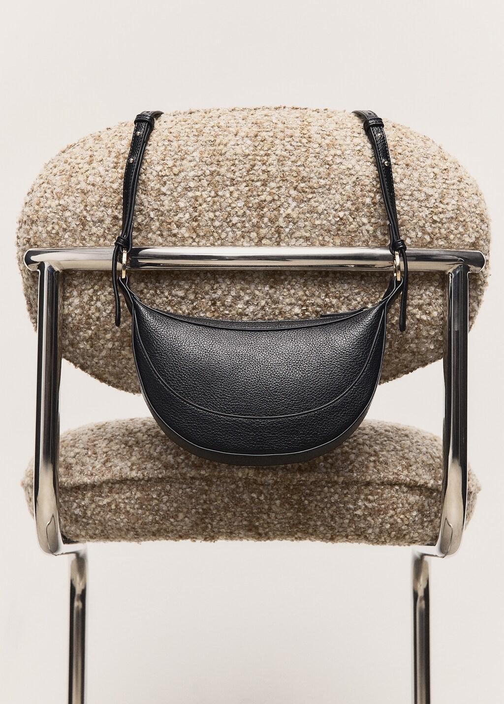 Black Oval Shoulder Bag, 0201_99, medium