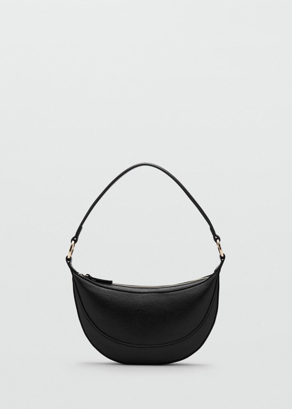Black Oval Shoulder Bag, 0201_99, large image number 4