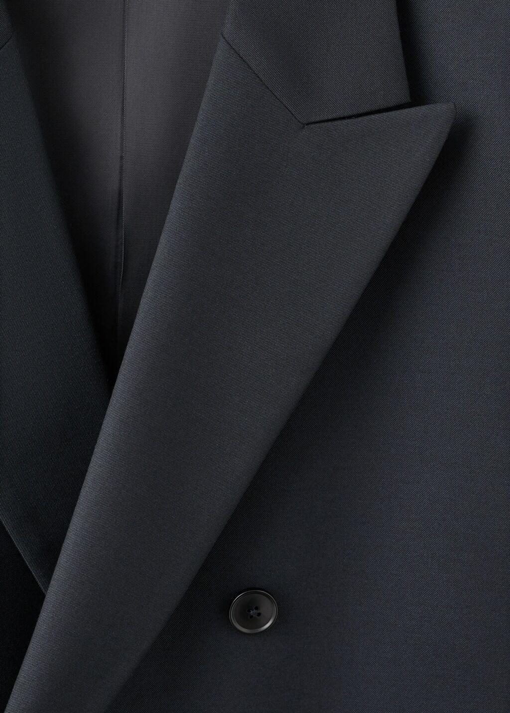 Navy Boston Slim-Fit Double-Breasted Suit Jacket, Navy, large image number 1