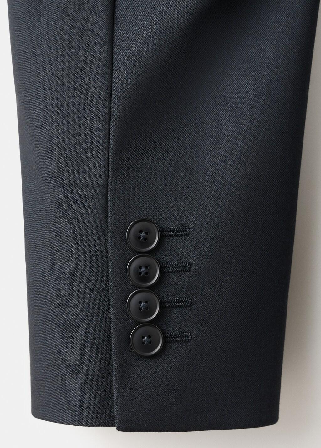 Navy Boston Slim-Fit Double-Breasted Suit Jacket, Navy, large image number 5