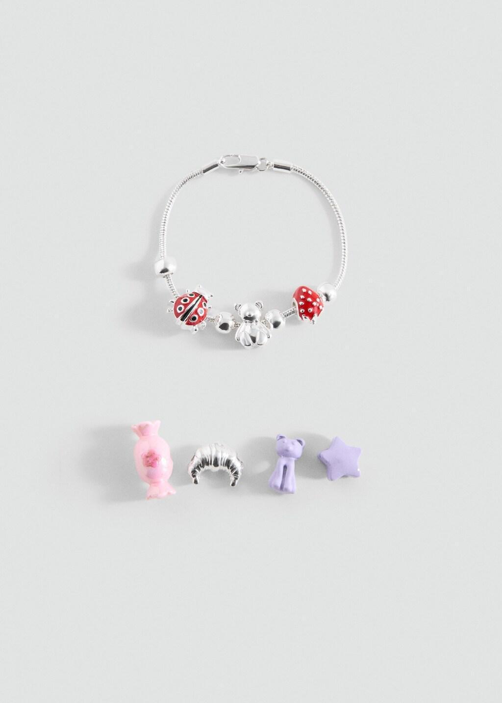 SILVER Mixed charms bracelet, Kids Girl, Silver, large image number 1
