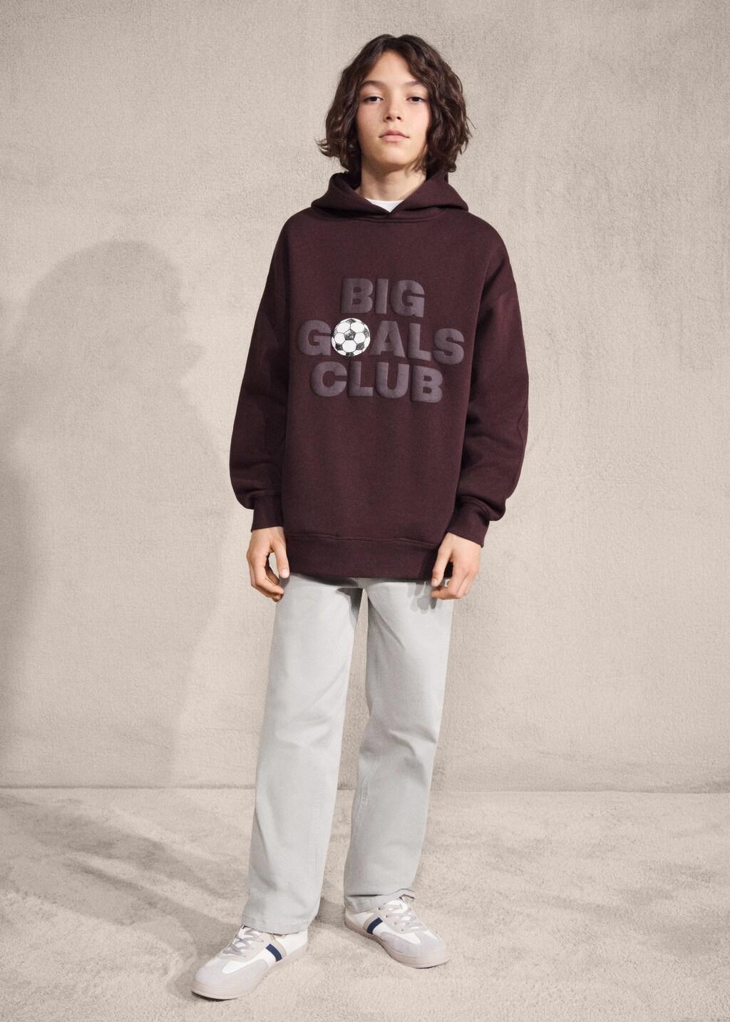 White Straight Cotton Jeans, Kids Boy, Natural White, large image number 3