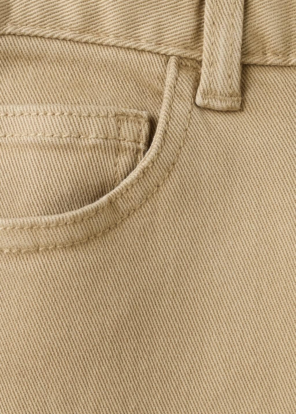 Brown Lt Pastel Straight Cotton Jeans, Kids Boy, Light Pastel Brown, large image number 5