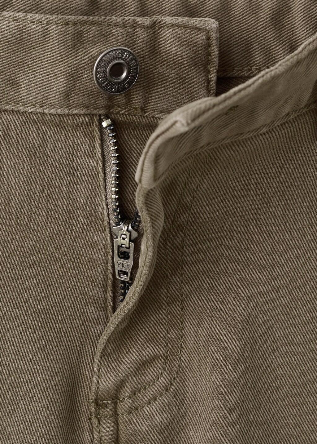 Brown Straight Cotton Jeans, Brown, large image number 2