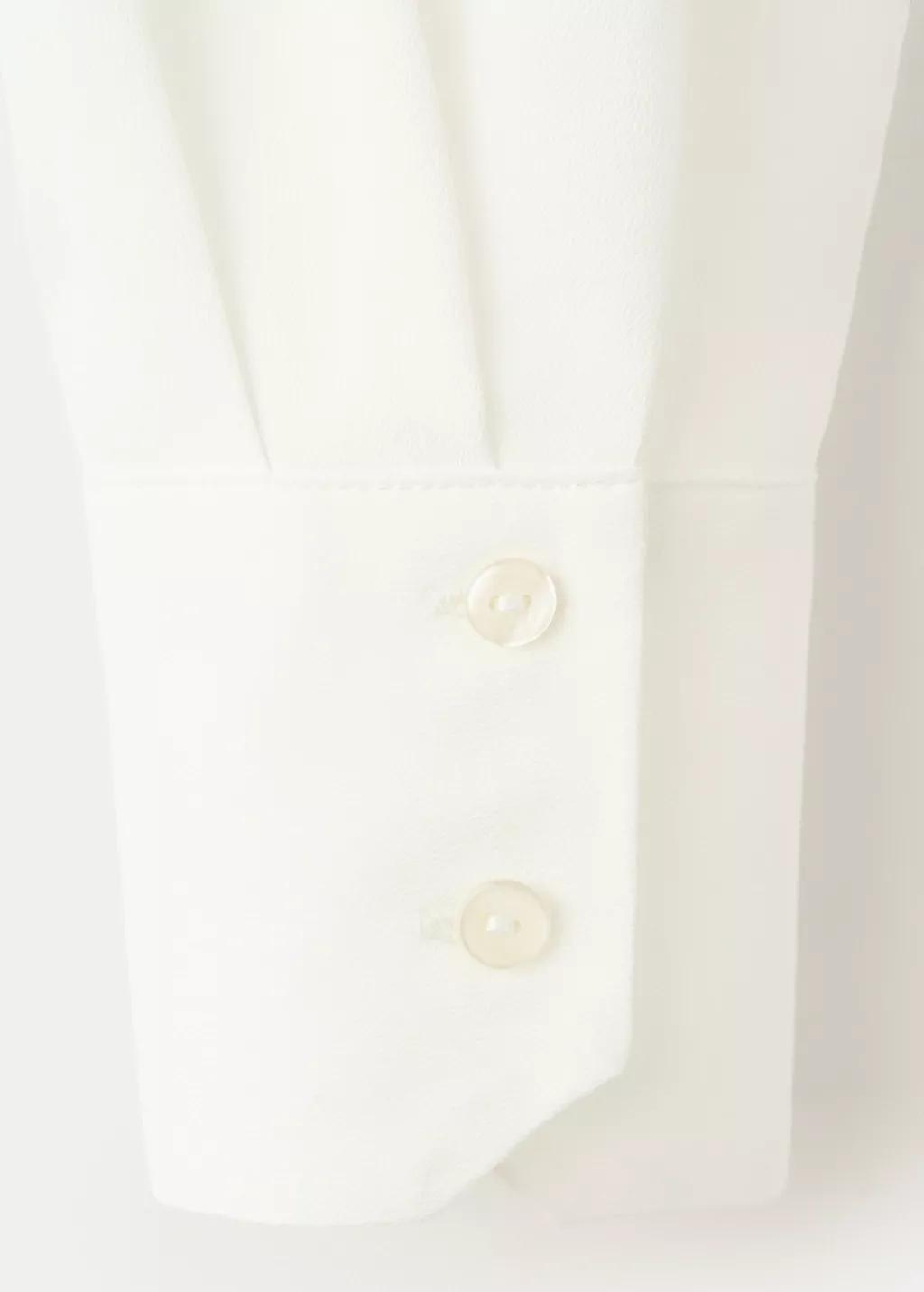 White Fluid Long-Sleeved Blouse, 0201_02, large image number 5