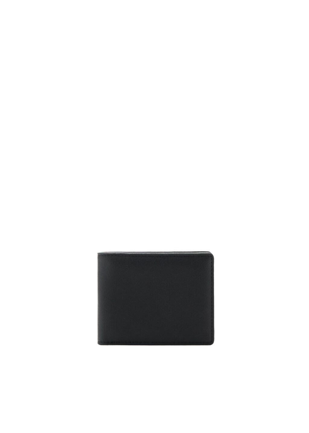 BLACK Wallet with embossed effect, Black, large image number 2