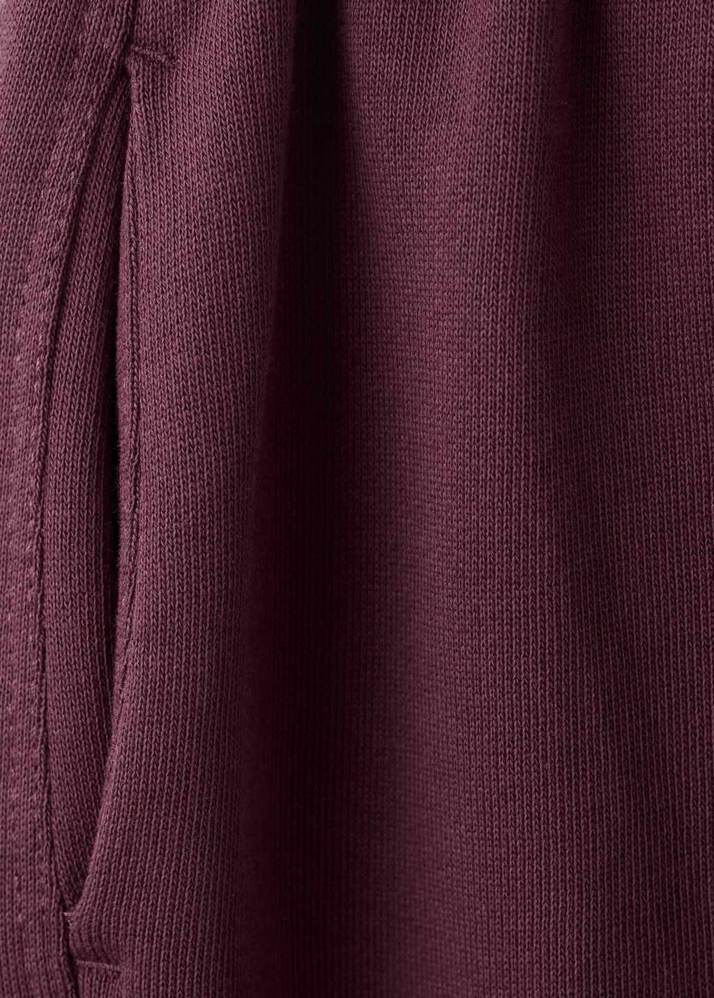 Red Cotton Jogger-Style Trousers, Baby Boys, Dark Red, large image number 3