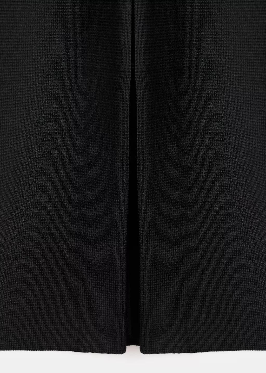 Black Oversized V-Neck Cardigan, 0201_99, large image number 10