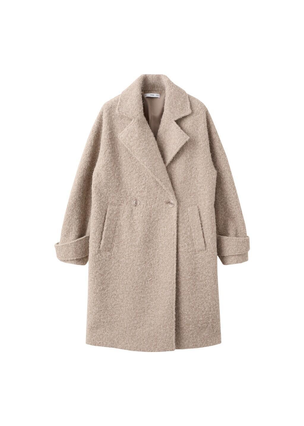 Beige Lapels Boucl&atilde;&copy; Coat, 0201_08, large image number 6