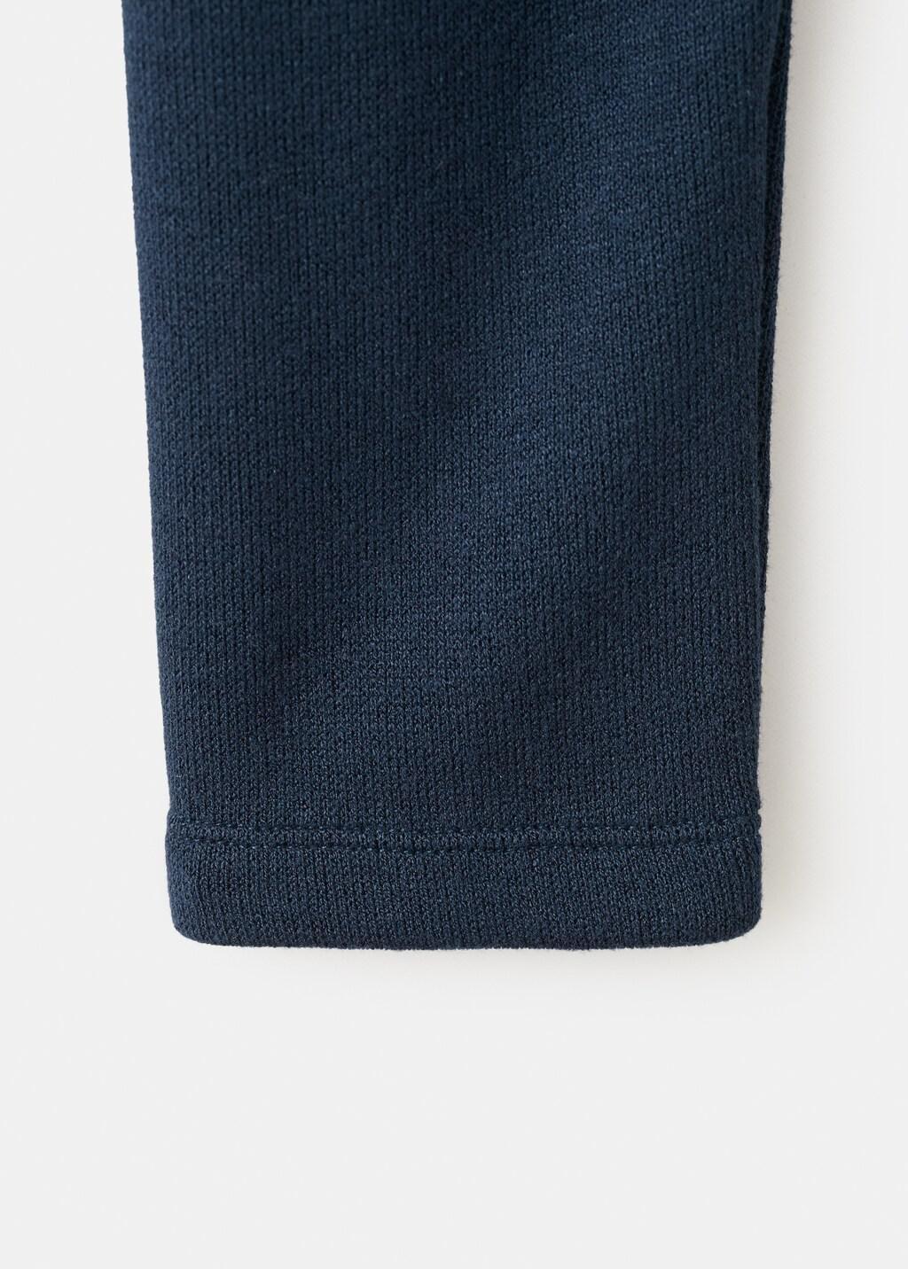 Navy Fine-Knit Perkins-Neck Sweatshirt, 0201_56, large image number 5