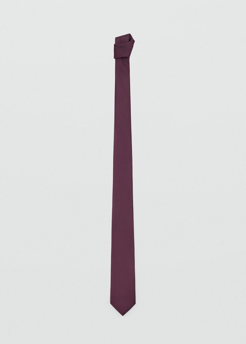 Red Smooth Micro-Structured Tie, Dark Red, large image number 3