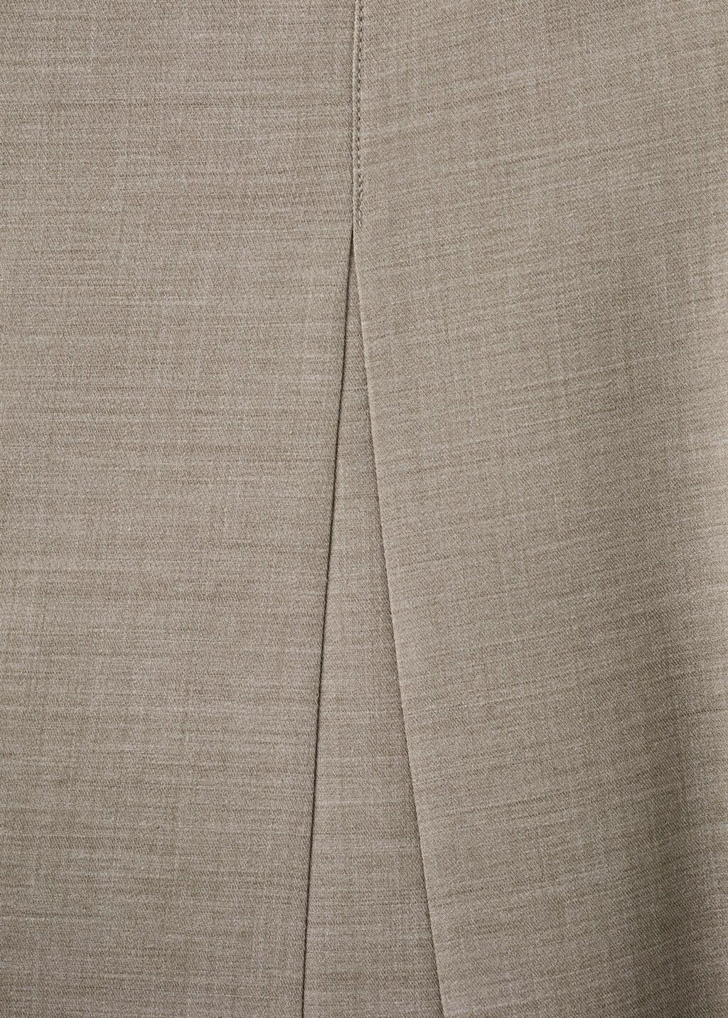 Grey Flared Skirt With Belt, Grey, large image number 4