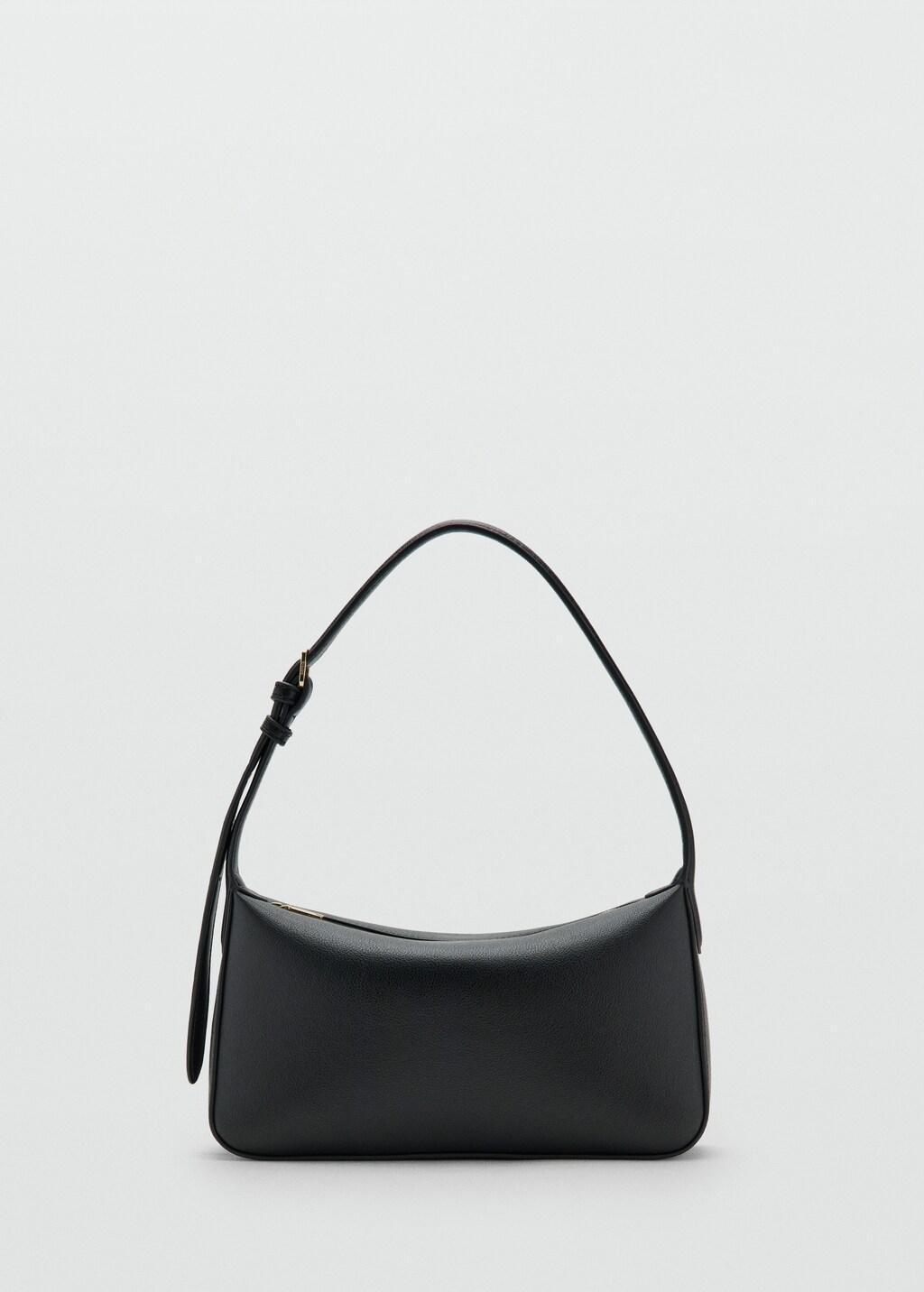 Black Faux-Leather Shoulder Bag, 0201_99, large image number 9