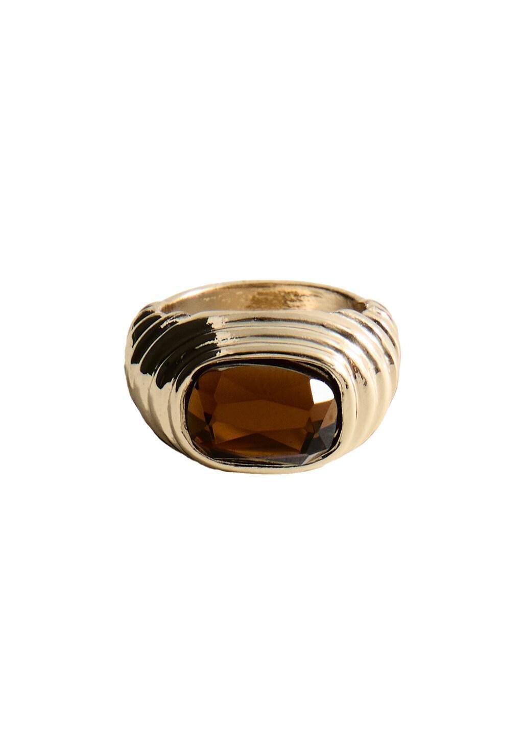 Gold Ring With Combined Embossed Resin, 0201_OR, large image number 1