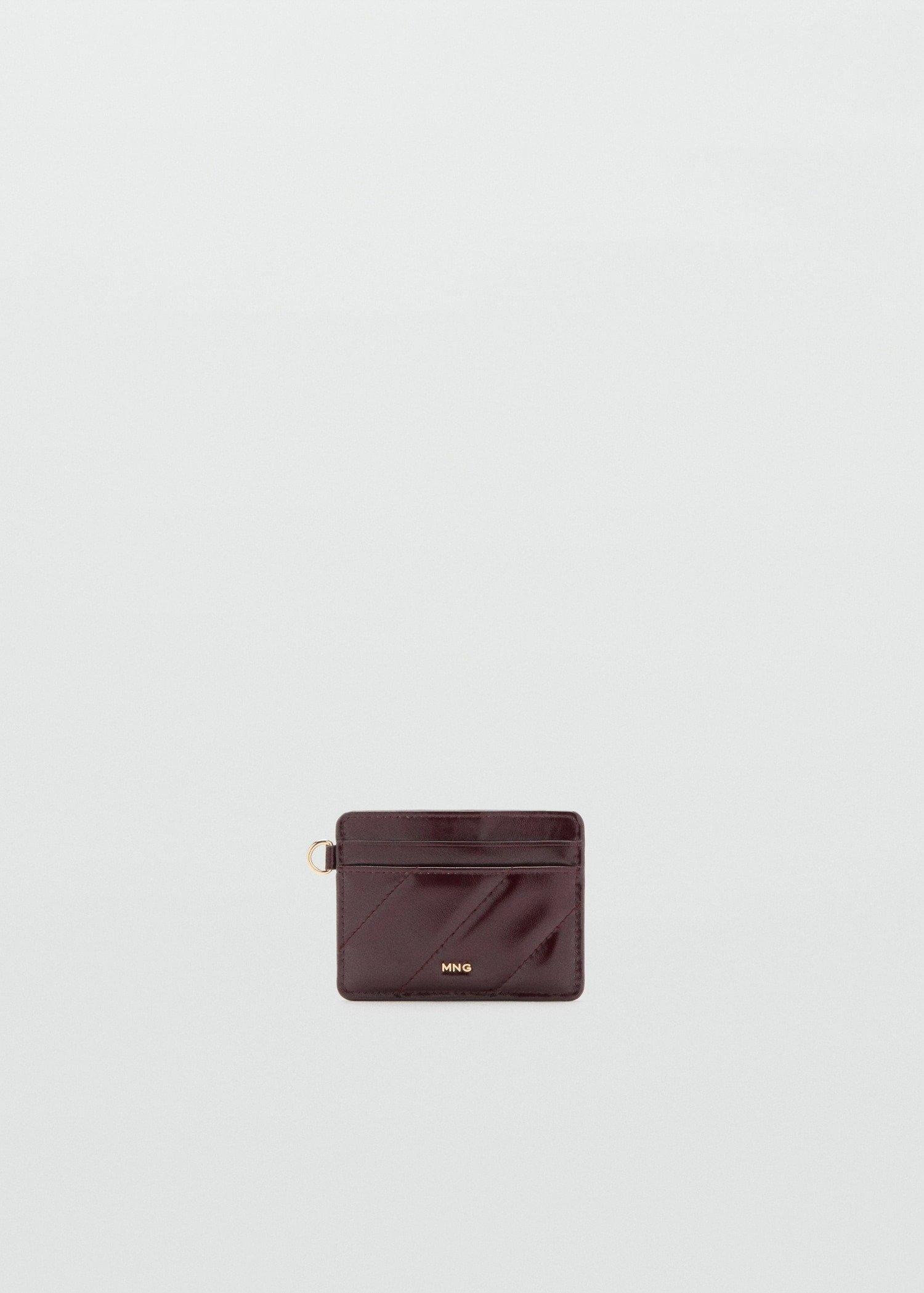 Red Quilted Cardholder, 0201_78, large image number 0