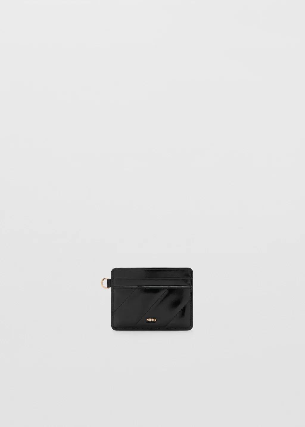 Black Quilted Cardholder, 0201_99, large image number 6