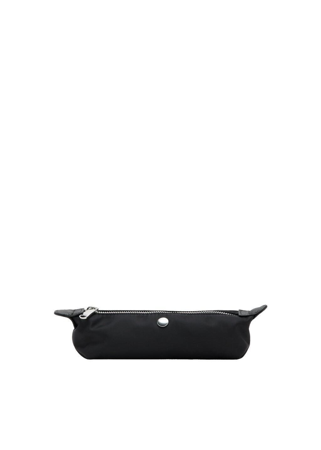 Black Nylon Case With Zip, Black, large image number 2