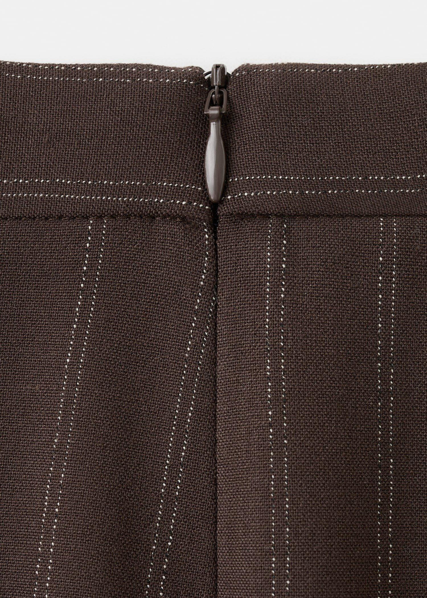BROWN Pinstripe suit trousers, Brown, large image number 6
