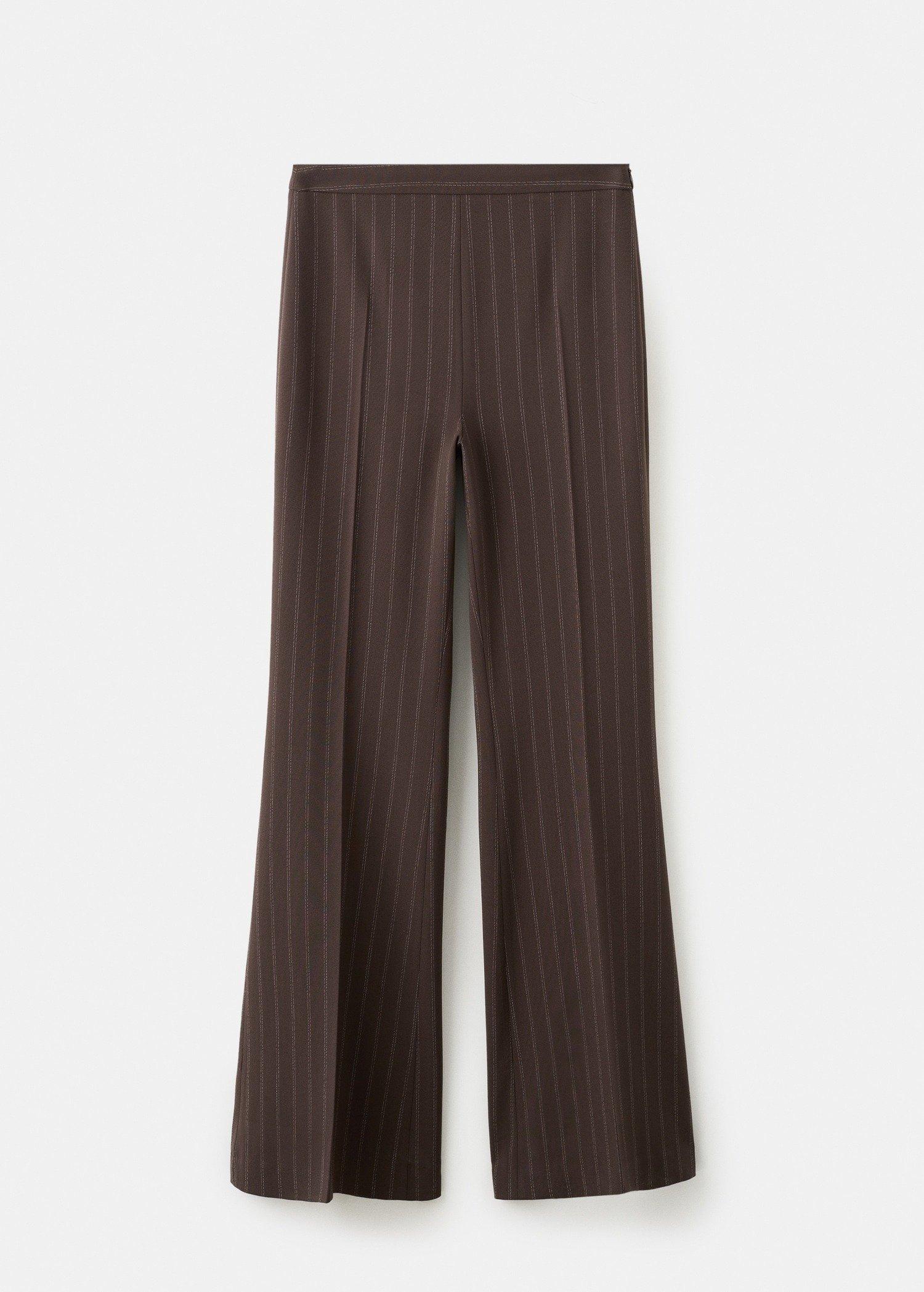 BROWN Pinstripe suit trousers, Brown, large image number 8