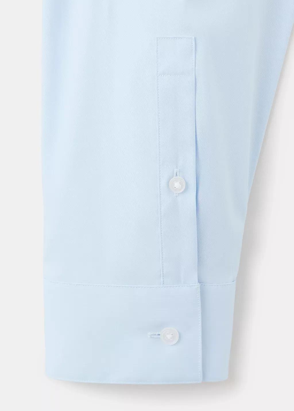 Blue Lt Pastel Slim Fit Cotton Suit Shirt, 0201_50, large image number 5