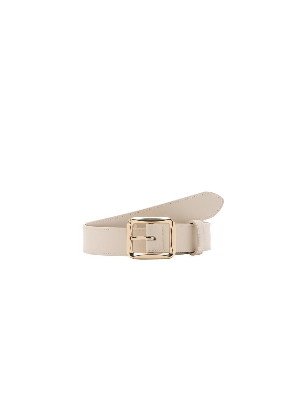 Beige Square Buckle Belt, 0201_05, large image number 2