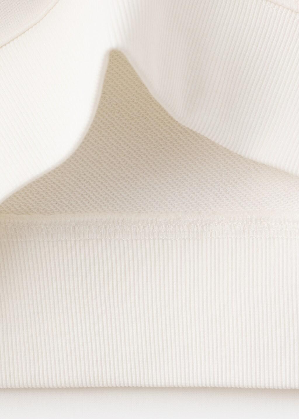 White Printed Cotton Sweatshirt, Kids Boys, Natural White, large image number 5