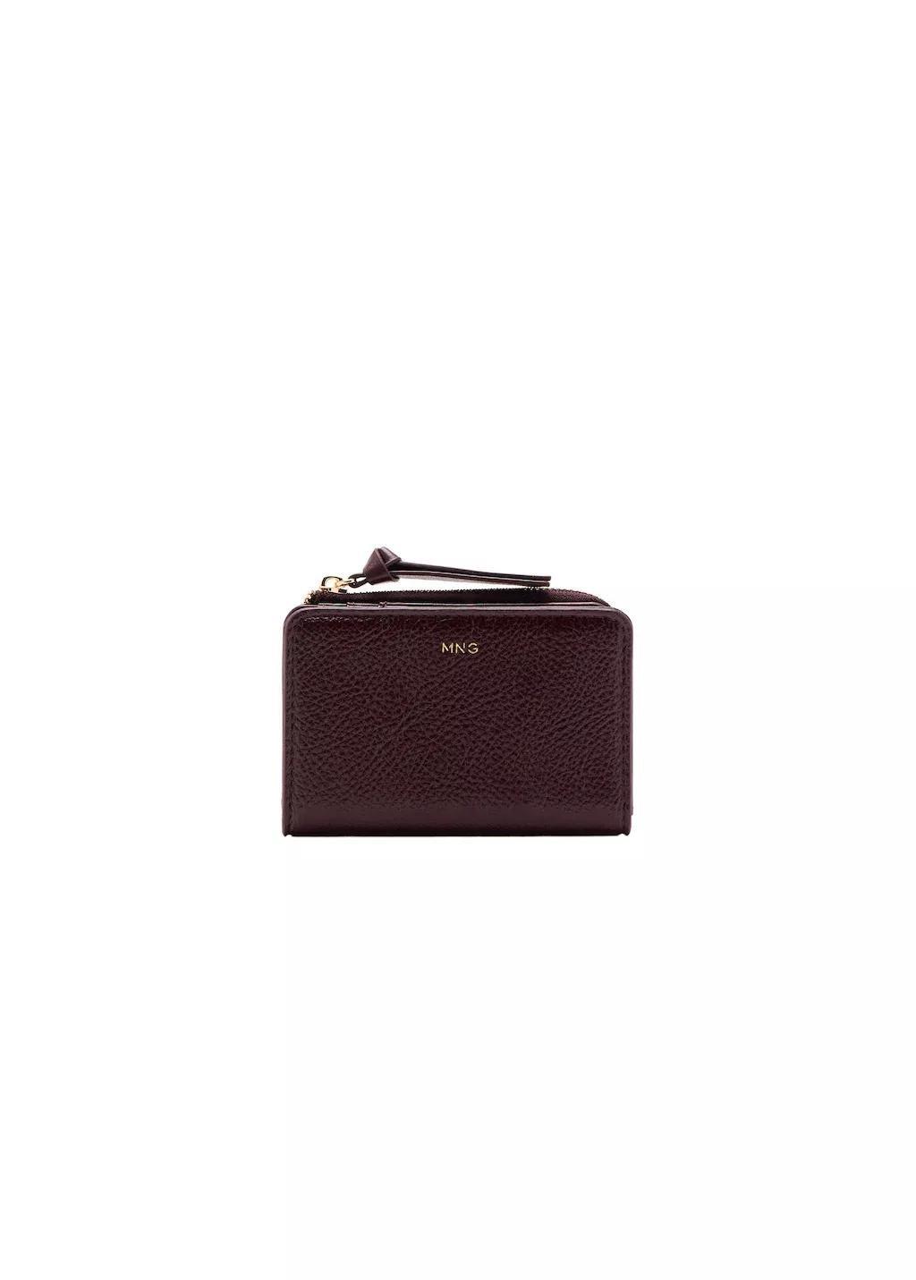 DARK RED Small faux-leather wallet, 0201_78, large image number 2