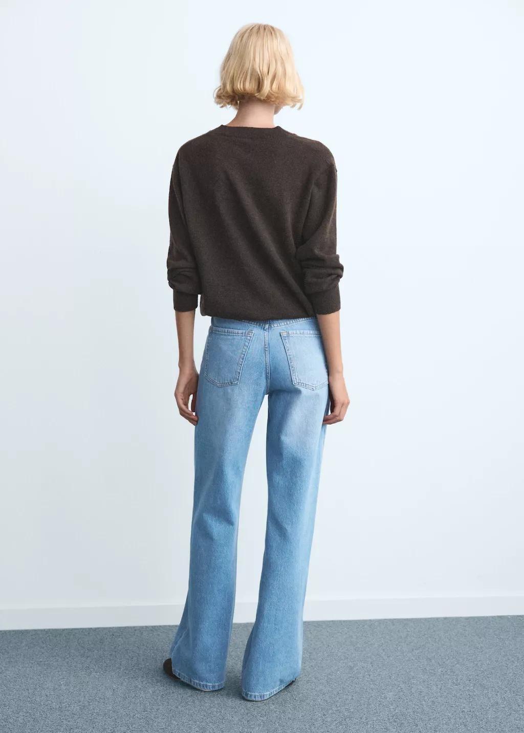 Blue Danila High-Waisted Wide Leg Jeans, Open Blue, large image number 2