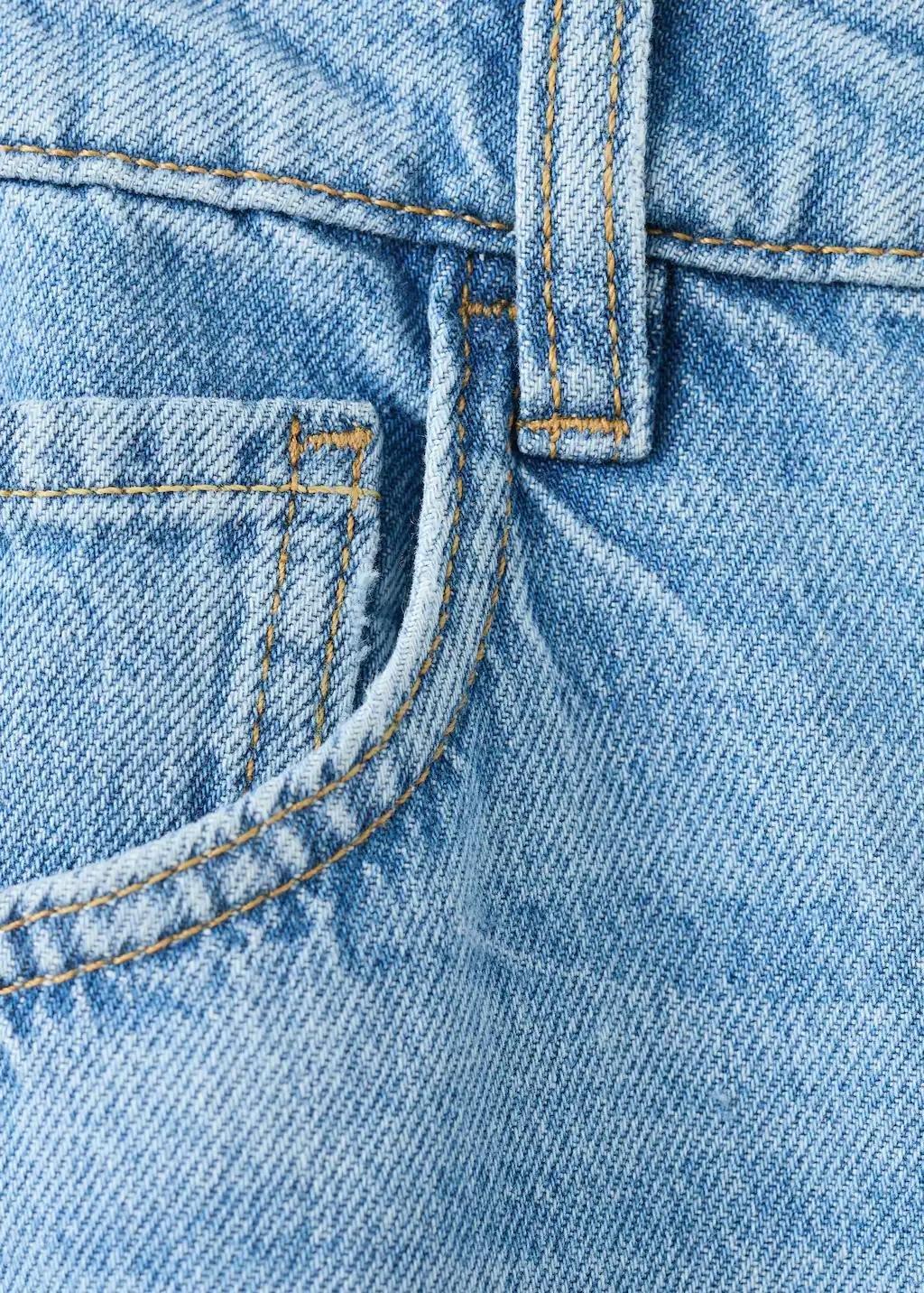 Blue Danila High-Waisted Wide Leg Jeans, Open Blue, large image number 4