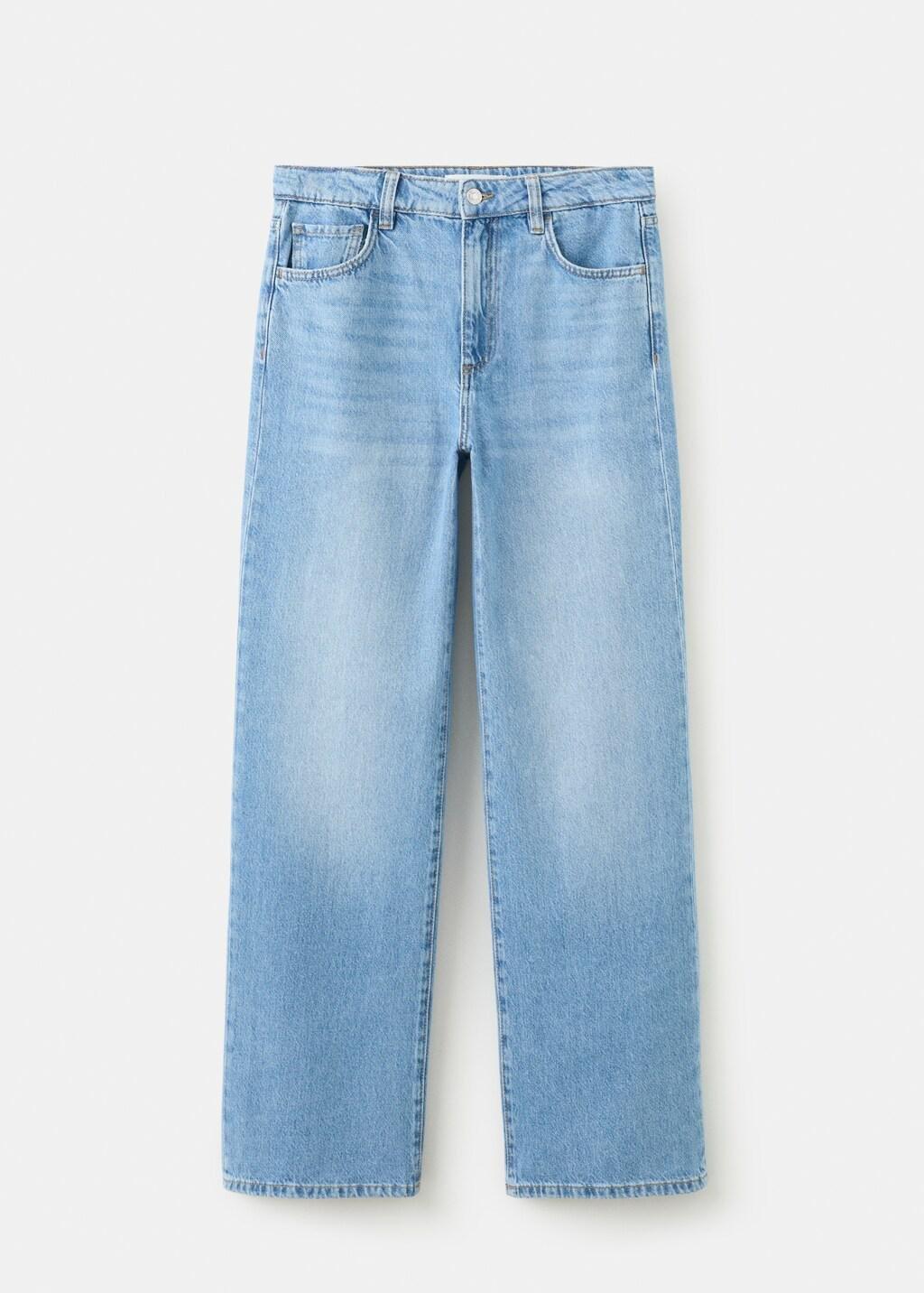Blue Danila High-Waisted Wide Leg Jeans, Open Blue, large image number 7