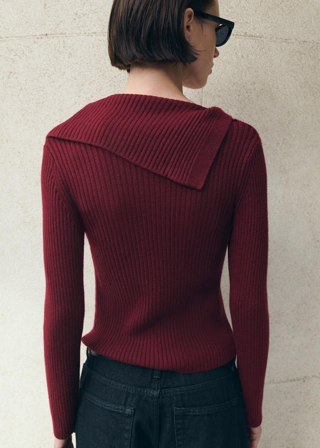 Red Cardigan With Shawl Collar, 0201_70, large image number 2