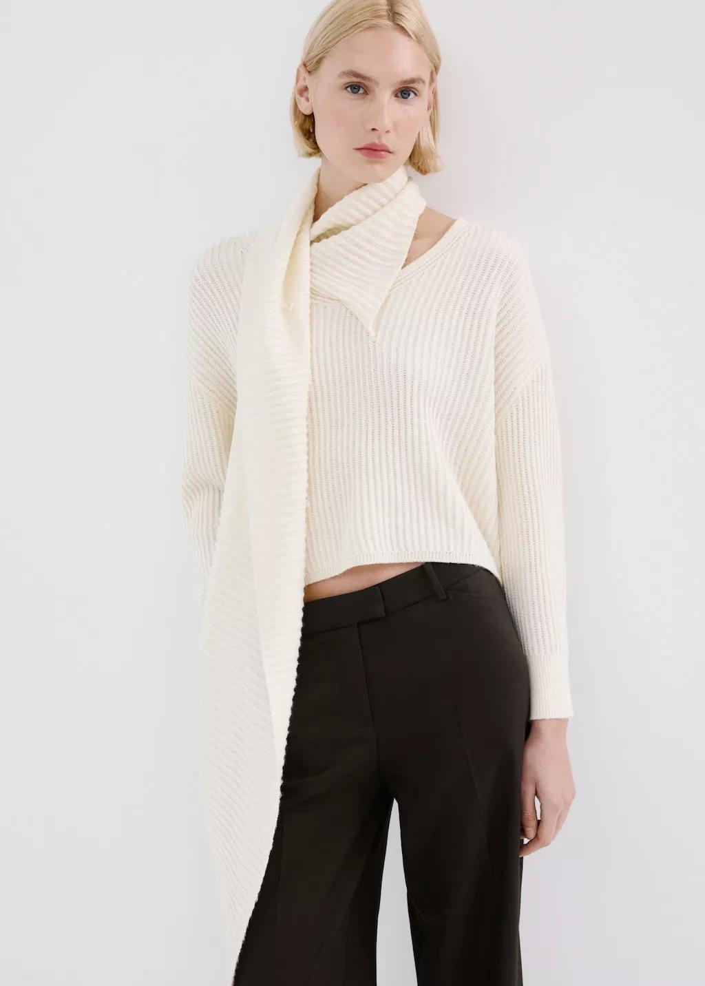 Brown Wide Leg Mid-Rise Pleated Trousers, 0201_30, large image number 0