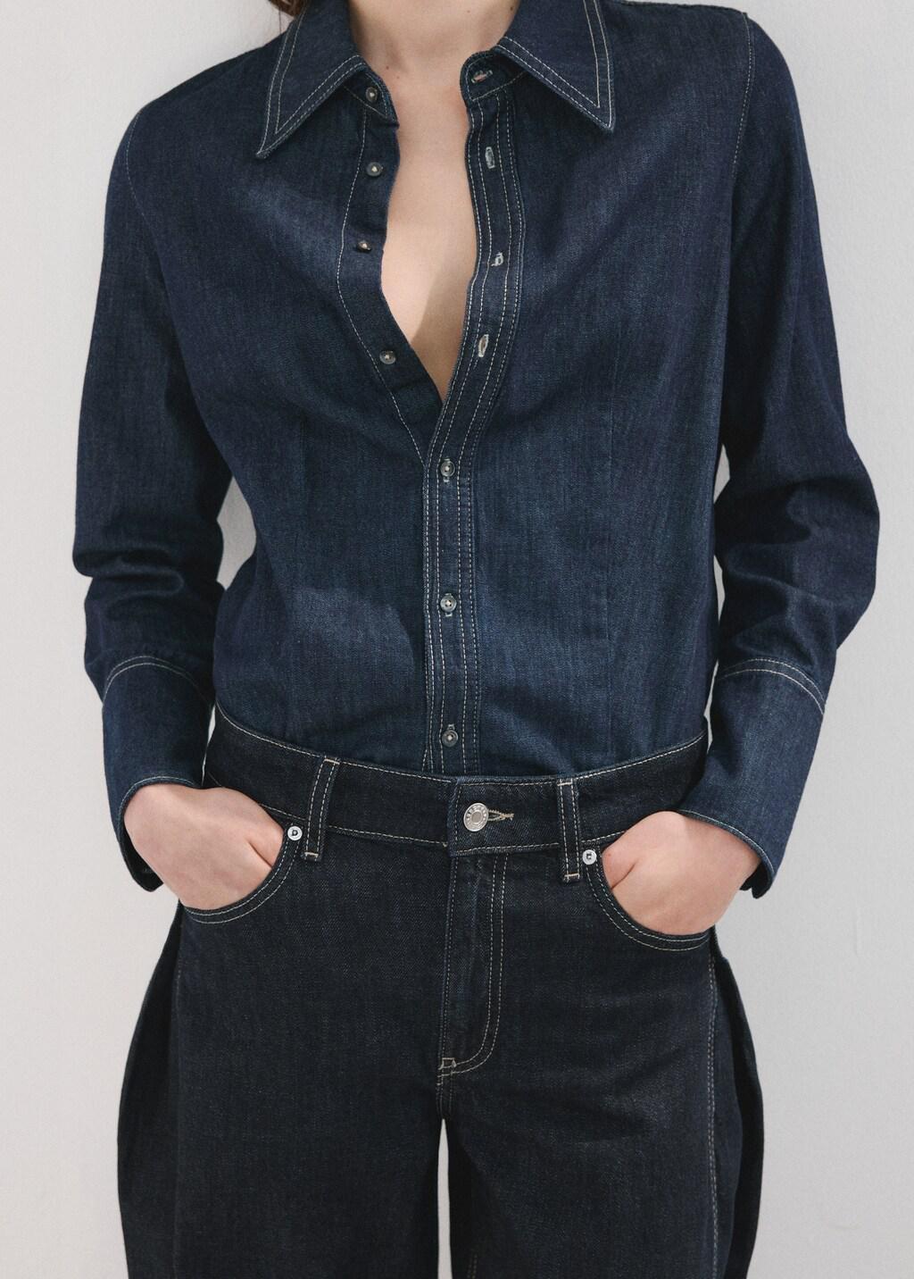 Black Mid-Rise Balloon Jeans, Black, large image number 6