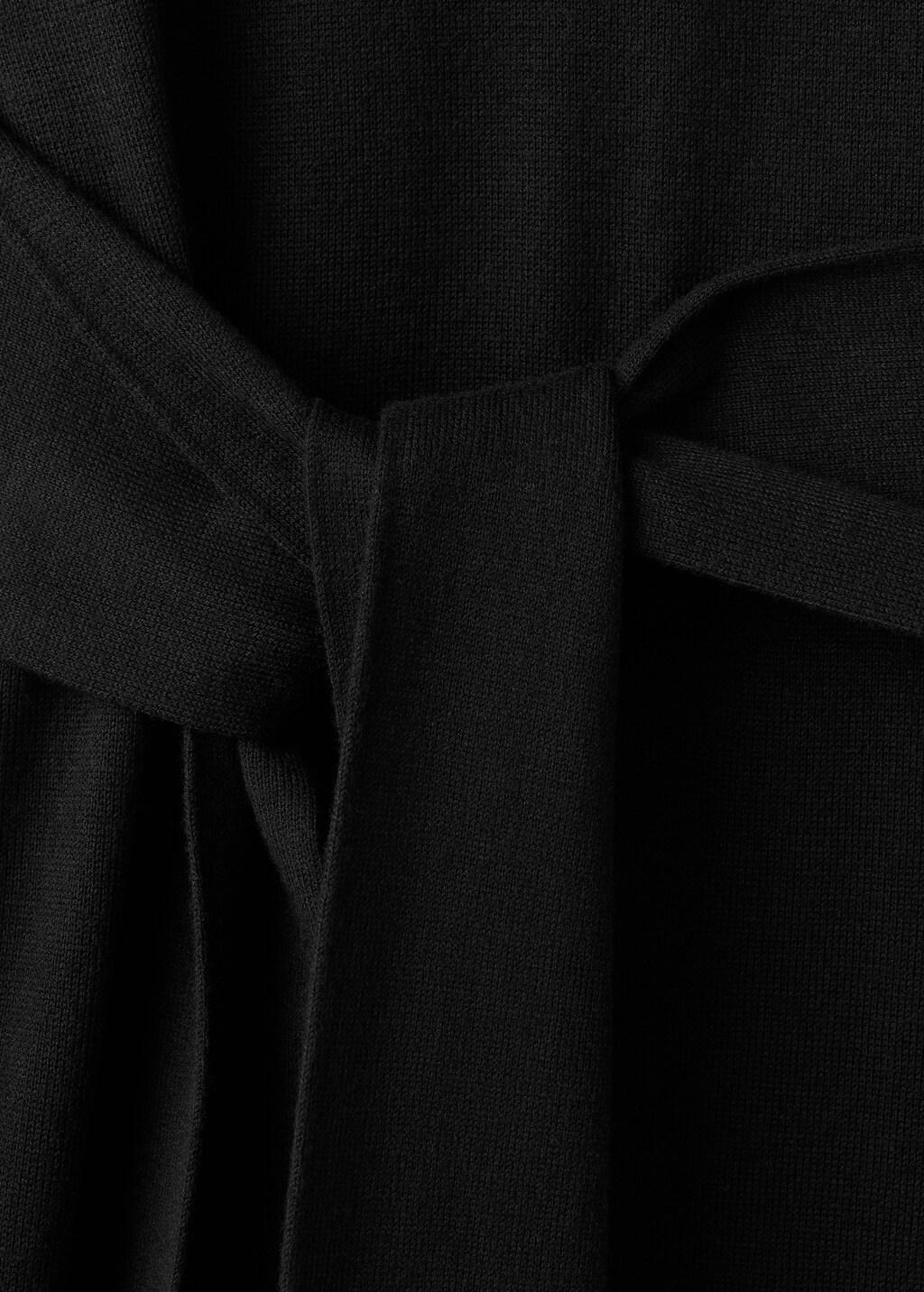 Black Knot Knitted Dress, 0201_99, large image number 1