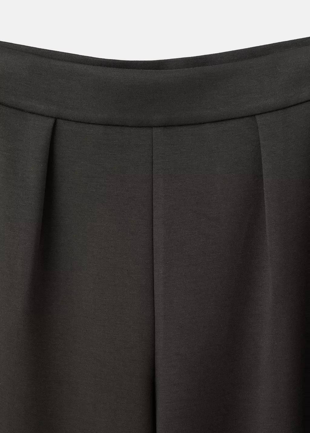 Brown Straight-Fit Trousers With Elastic Waist, Dark Brown, large image number 5