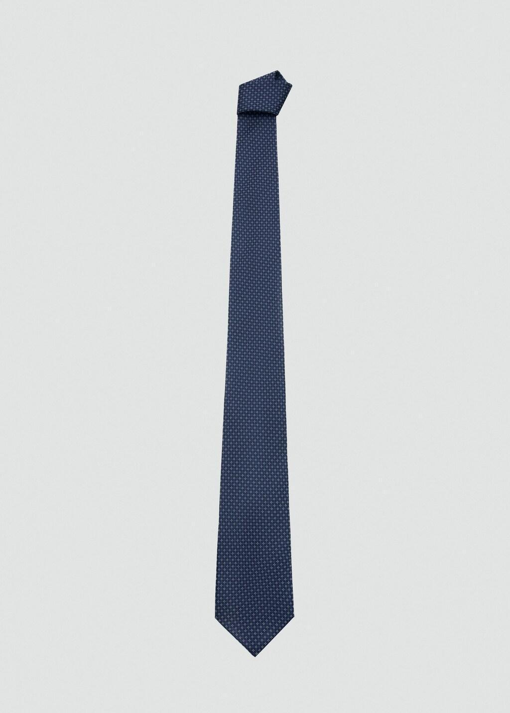 Navy Printed Tie, Kids Boys, Navy, large image number 3