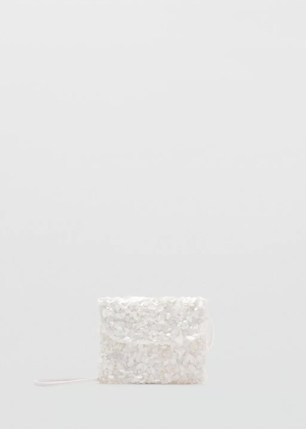 Beige Beaded Mini Bag, Kids Girl, Light Beige, large image number 4